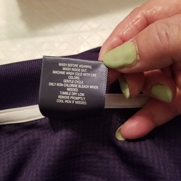 Tek Gear RN 73277 Women Purple Sleeveless Top White Trim Size 2X - Picture 7 of 7